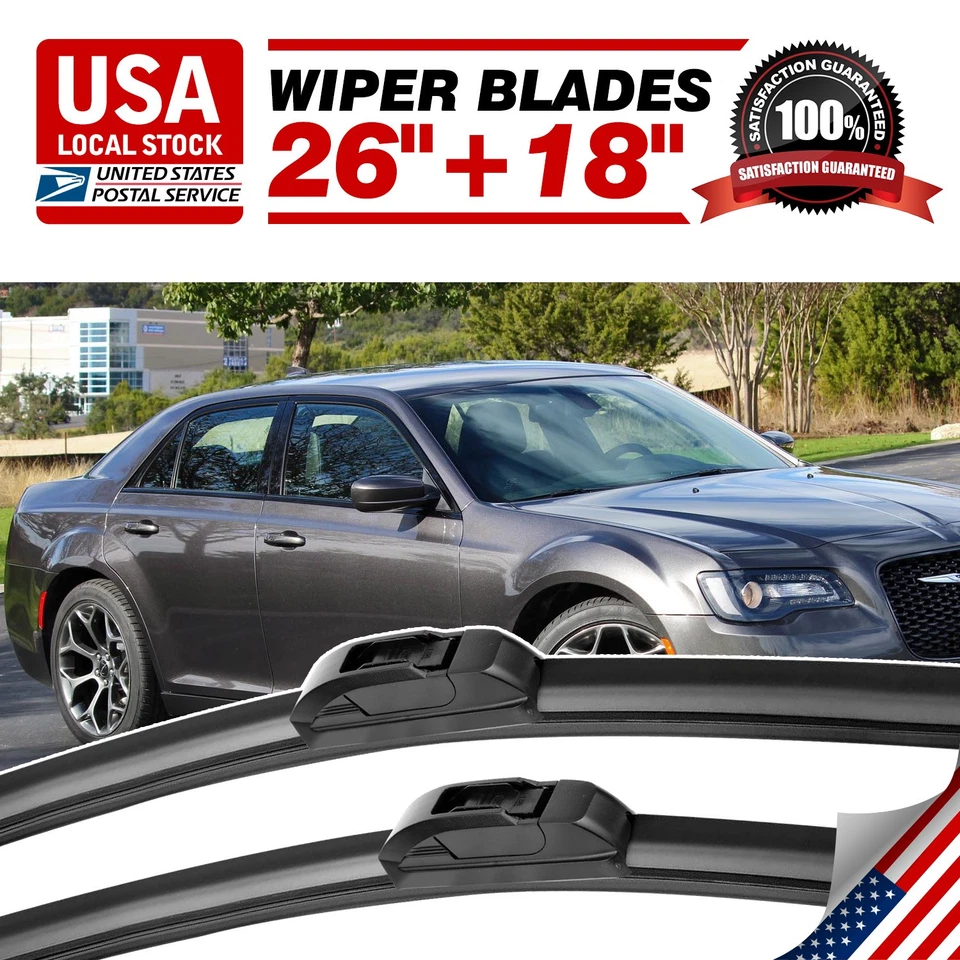 26"& 18" Front Windshield Wiper Blades FOR 2010-2013 Ford Transit Connect - Изображение 1 из 4