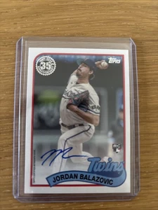 2024 Topps Series 1 - 1989 Topps Baseball Autographs Jordan Balazovic #89BA - JB - Bild 1 von 2