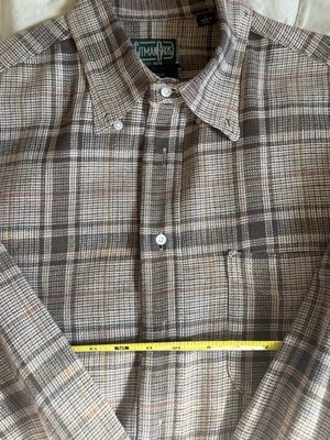 Gitman Bros Vintage Brown Plaid Button Down Shirt L - Image 1 of 4