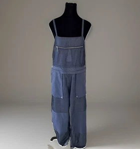 Neu mit Etikett Adam Selman Overall Gr. 6 Inside-Out leicht indigo hergestellt in den USA Cargo - Bild 1 von 20