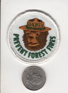 SMOKEY THE BEAR PREVENT FOREST FIRES PATCH - MICHIGAN DEER-BEAR-ELK-MOOSE - Picture 1 of 1