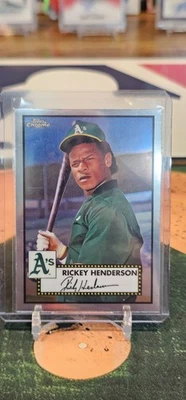 2021 Topps Chrome Platinum Anniversary - Rickey Henderson- Refractor - Image 1 of 2