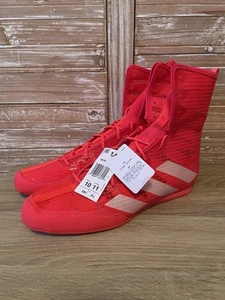 NEW Rare!! Men's Adidas Box Hog 4 Boxing Shoes Lucid Red Sz 10 Comfort IH2732 - Picture 1 of 8