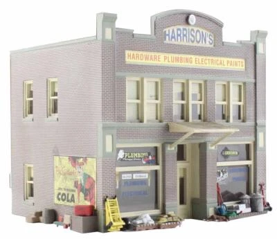 Woodland Scenics HO Harrisons Hardware Built-&-Ready - Landmark Structure - Image 1 of 4