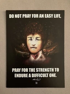 BRUCE LEE REFRIGERATOR TOOLBOX MAGNET 3x4 “Do Not Pray For An Easy Life” Quote🔥 - Picture 1 of 1
