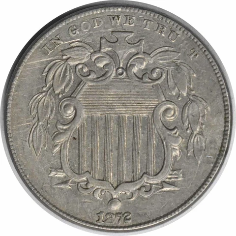 1872 Shield Nickel DDO FS-101 AU Uncertified #107 Cover