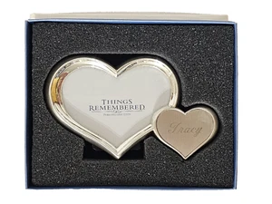 Things Remembered Personalized for Tracy Mini Heart Picture Frame in Box - Picture 1 of 12