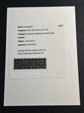 Luka Doncic 2021 Panini Prizm Flashback Signatures Prizms Gold /10 #7 SP
