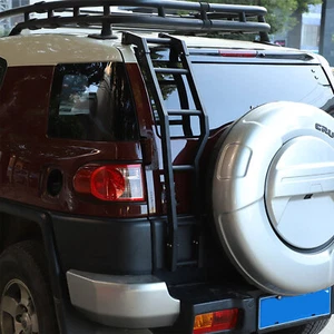 Alloy Car Tail Ladder Climb Access Roof Ladder Rack For Toyota FJ Cruiser 07-21 - Foto 1 di 12