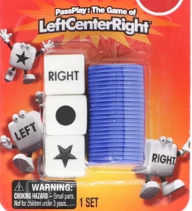 Left Center Right Dice Game- GREAT GIFT-2-4 players Ages 8+ - Picture 1 of 2