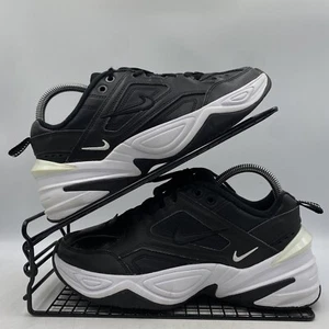 Nike M2K Tekno Black White Trainers Size UK 4.5 Womens Leather Chunky AO3108-005 - Picture 1 of 8