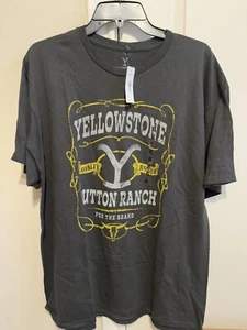 NWT Yellowstone Dutton Ranch T Shirt Size X-Large Adult MensOfficial Merch Black - Picture 1 of 4