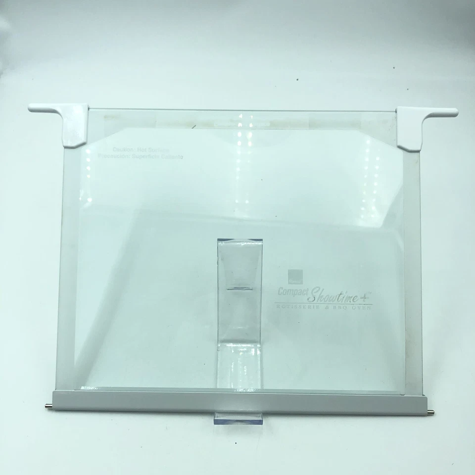 Ronco Showtime Rotisserie BBQ White Glass Door 2500 3000 Compact Replacement - Image 1 of 4