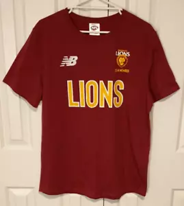 BRISBANE LIONS AFL New Balance 2024 Season T-Shirt Colour Maroon Size XL *BNWT*. - Picture 1 of 10