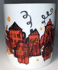 Starbucks Holiday Village Tea Pot Houses Ceramic Coffee Mug 2000 Pre-owned - Picture 1 of 6