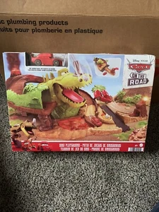 Disney Pixar Cars On The Road Dino Playground toy play Set mattel bramd new - Picture 1 of 10
