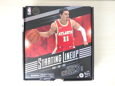 Trae Young Starting Lineup Atlanta Hawks NBA Series 1 Action Figure Hasbro 2022 - Image 1 of 2