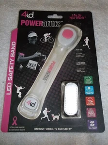 Lite Up Powerarmz Led Safety Band Pink New - Picture 1 of 1