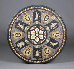 Marble Inlay Table Top / Luxury Home Decor for Living Room / Indoor and Outdoor - Picture 1 of 3