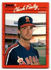 1990 Donruss #344 Chuck Finley    California Angels Baseball Cards EX/N ID:57571