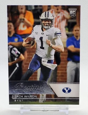 2021 Panini Chronicles Prestige Rookie Zach Wilson #82 RC - Image 1 of 2