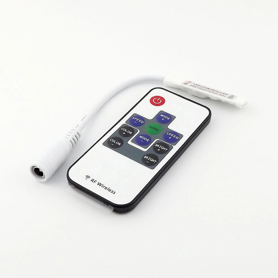 1x RF Wireless Remote Mini Dimmer Controller for RGB LED Strip Light 5V -24V 12A - Image 1 of 1