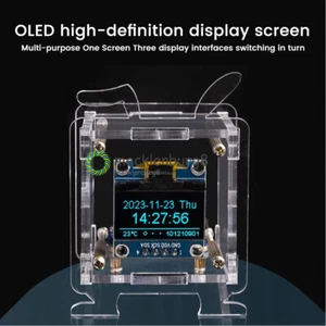 ESP8266 DIY Electronic Kit OLED Display Mini Clock + Shell DIY Soldering Project - Bild 1 von 6