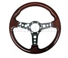 Alfa Romeo Spider Reddish Mahogany Wood Steering Wheel Holes 330 Mm New