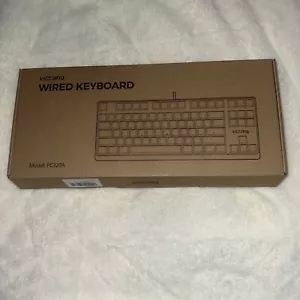 Victsing Wired Gaming Keyboard PC320A Black Clicky Mechanical Keyboard RGB Glow - Picture 1 of 3