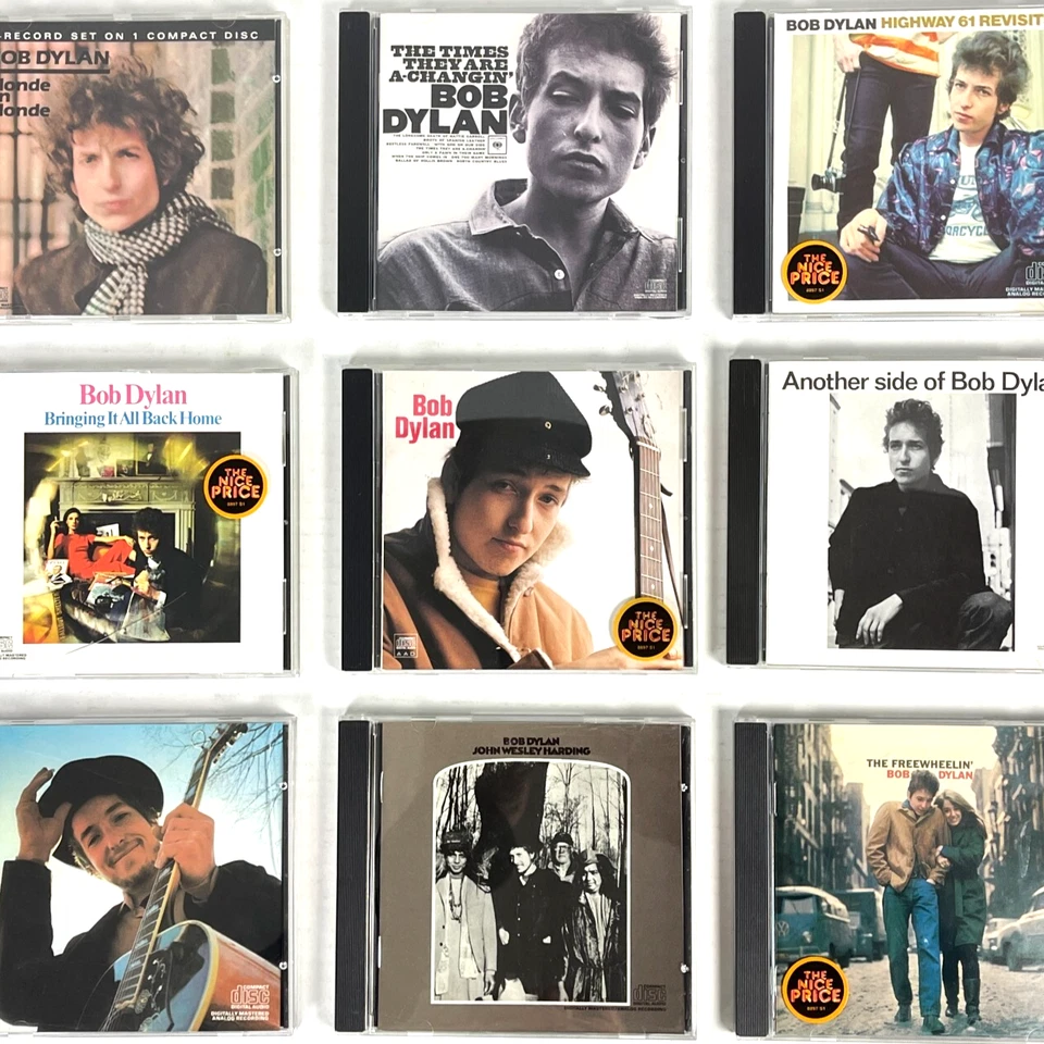 Bob Dylan 9 CD Lot 60s Blonde Hwy 61 Freewheelin Times Another Home Nashville - Image 1 of 4