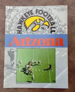 1980 Iowa Hawkeyes vs Arizona Football Official Game Program 10/4/1980 - Picture 1 of 4