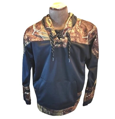 Gamehide Men's Black/Brown Camouflage Pullover Hoodie - L 24×28  - Image 1 of 4