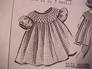 VTG Mail Order Girl's Smocked Dress Pattern P-284 For Gingham - Picture 1 of 3