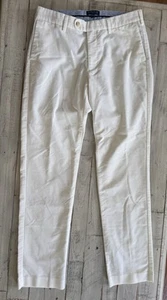 Pantalones de pana artesanales Peter Millar Crown para hombre 31*x32* blanco crema suave golf - Imagen 1 de 7