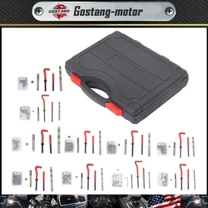 261 Thread Repair Kit SAE & Metric Helicoil Repair Kit w/ HSS Drill Bits Inserts - Picture 1 of 15