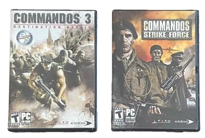 Commandos PC Games: Strike Force & #3 Destination Berlin +Manual XLNT Ships Free - Picture 1 of 5