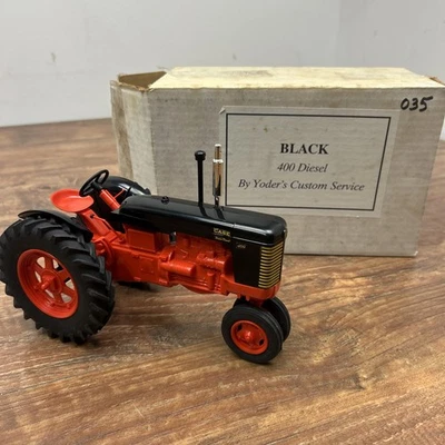 1/16 Black Knight Case 400 Super Diesel Plastic Tractor Yoder Custom Service - Image 1 of 4