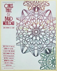 Chris Thile and Brad Mehldau Spring Tour 2013 Signed Print by Landland Dan Black - Picture 1 of 6