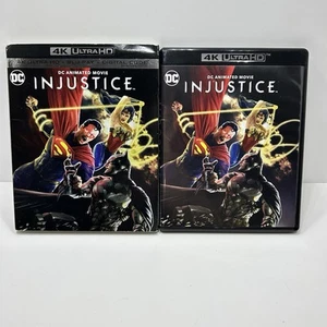 DC Injustice 4K Ultra HD Bluray/Bluray w/ Slipcover - Picture 1 of 3
