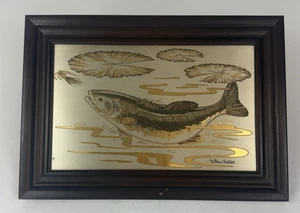 Franklin Mint Fighting Bass William Hallett 1980 Etching Gold Silver Copper - Picture 1 of 9