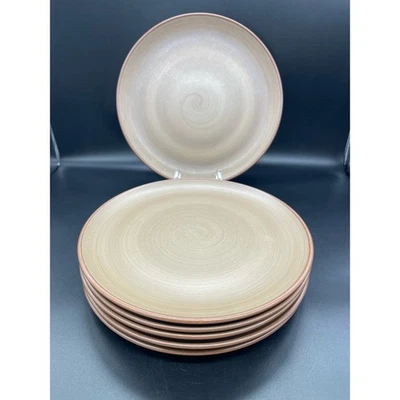 Juego de 6 platos de cena vintage MCM cerámica informal raro Vanessa 10 5/8" Japón Foto 1 de 4