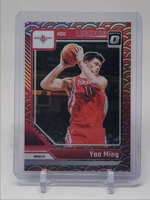 YAO MING 2024-25 DONRUSS OPTIC LEGENDS PHOTON PRIZM ROCKETS Q0234 - Image 1 of 2