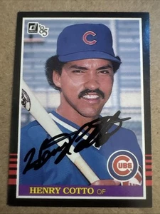 HENRY COTTO 1985 Donruss #458 Autographed SIGNED AUTO Card CHICAGO CUBS - Picture 1 of 2