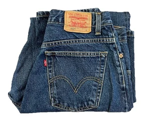 Levi Levis Jeans 550 Men Relaxed Denim Tapered Leg Blue Size 12 Mis M Vintage - Picture 1 of 9