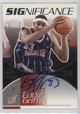 2003-04 SP Game Used SIGnificance /100 Eddie Griffin #GR Auto - Image 1 of 2