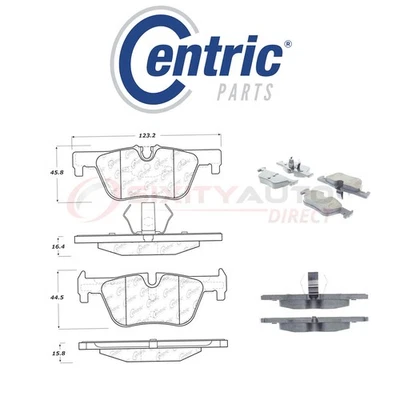 Centric Ceramic Disc Brake Pads w Shims for 2016 BMW 228i 2.0L L4 - Hardware ky Foto 1 de 4