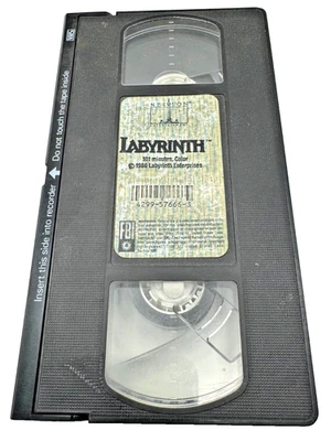 Labyrinth (VHS, 1994) Cassette Tape Only David Bowie English Movie Jim Hensen - Image 1 of 2