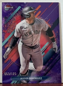 Jasson Dominguez 2025 Topps Finest RARE PURPLE REFRACTOR /125   M5 - Picture 1 of 1
