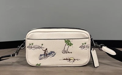 COACH CBI35 Jayden Crossbody Bag With Surf Print Refined Pebble Leather Chalk - Image 1 of 4