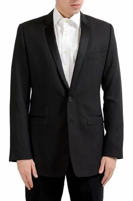 Abrigo Deportivo Blazer Dolce & Gabbana "Dorado" Para Hombre 100% Lana Negro EE. UU. 38 IT 48 Foto 1 de 4